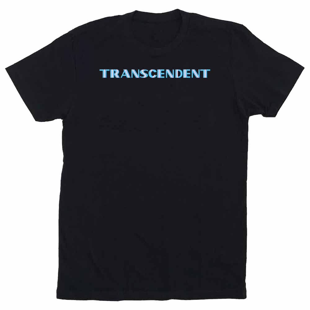 transcendent unisex fit black t-shirt