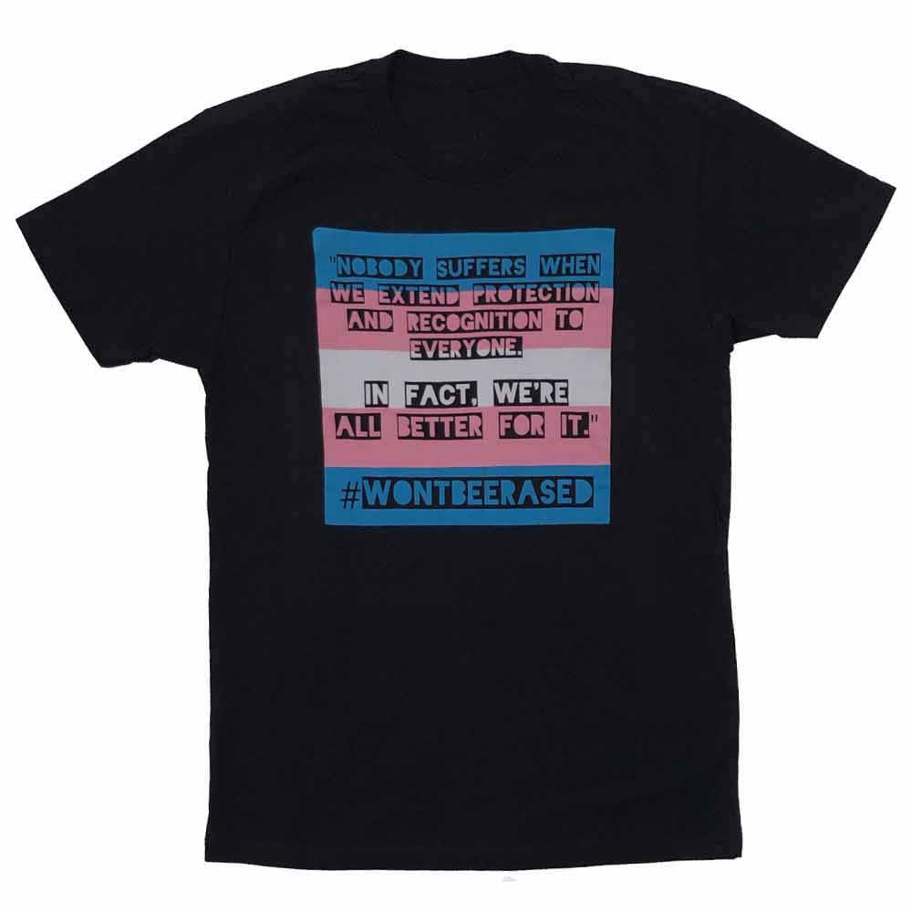 #WONTBEERASED Unisex T-shirt Trevor Project PFLAG OKC